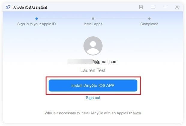 ianygo ios assistant install step 3