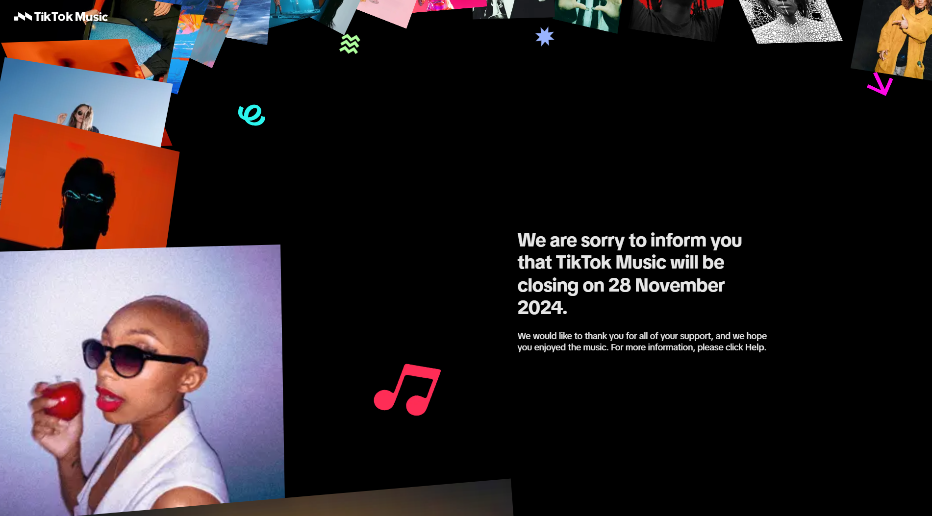 TikTok's music platform is shutting down this November