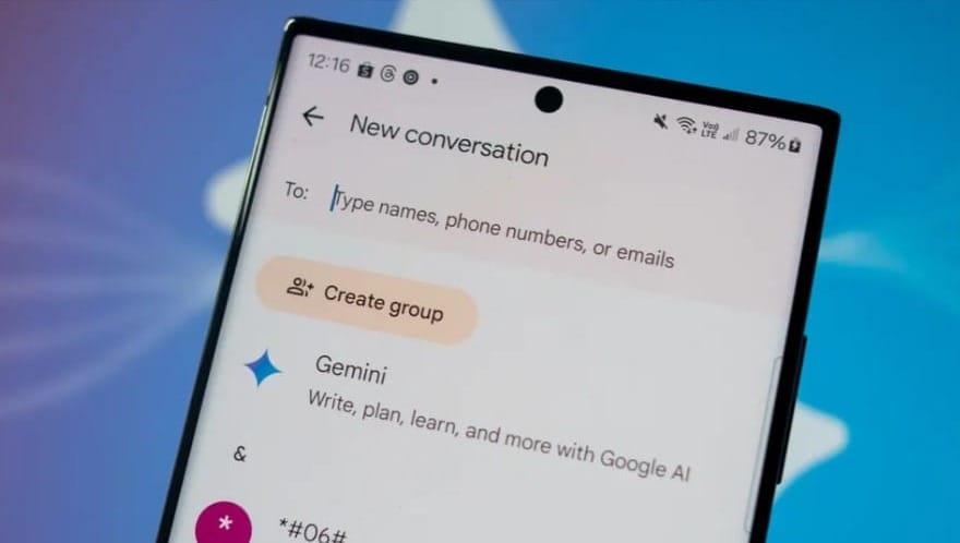 How to remove Gemini from Google Messages on Android