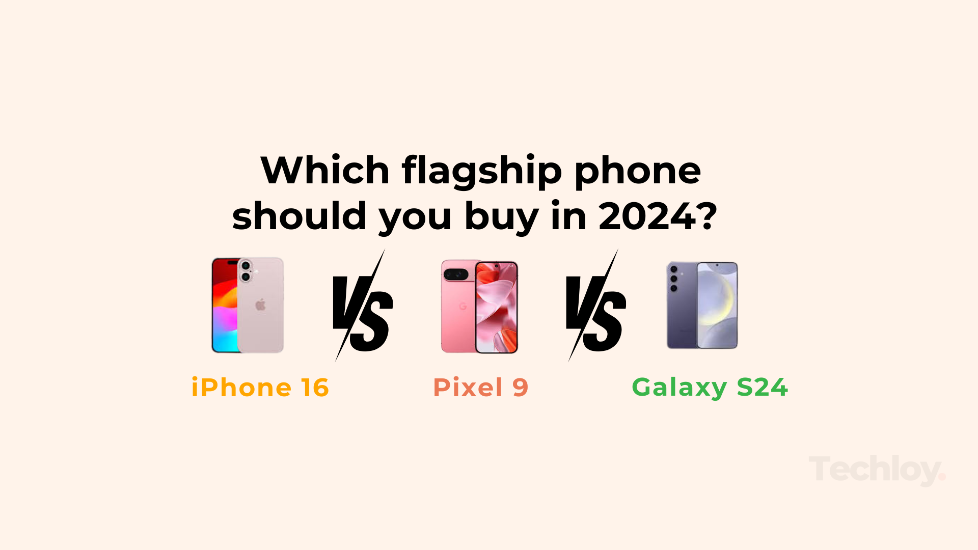 INFOGRAPHIC: iPhone 16 vs Pixel 9 vs Galaxy S24