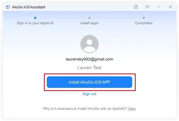 ianygo ios assistant install step 3