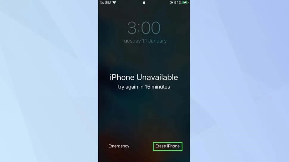 how to factory reset lost iphone