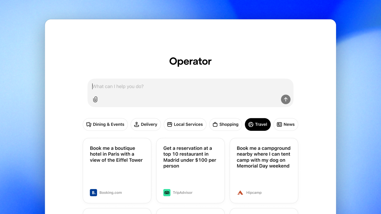 OpenAI launches Operator, an AI agent to help you perform tasks autonomously