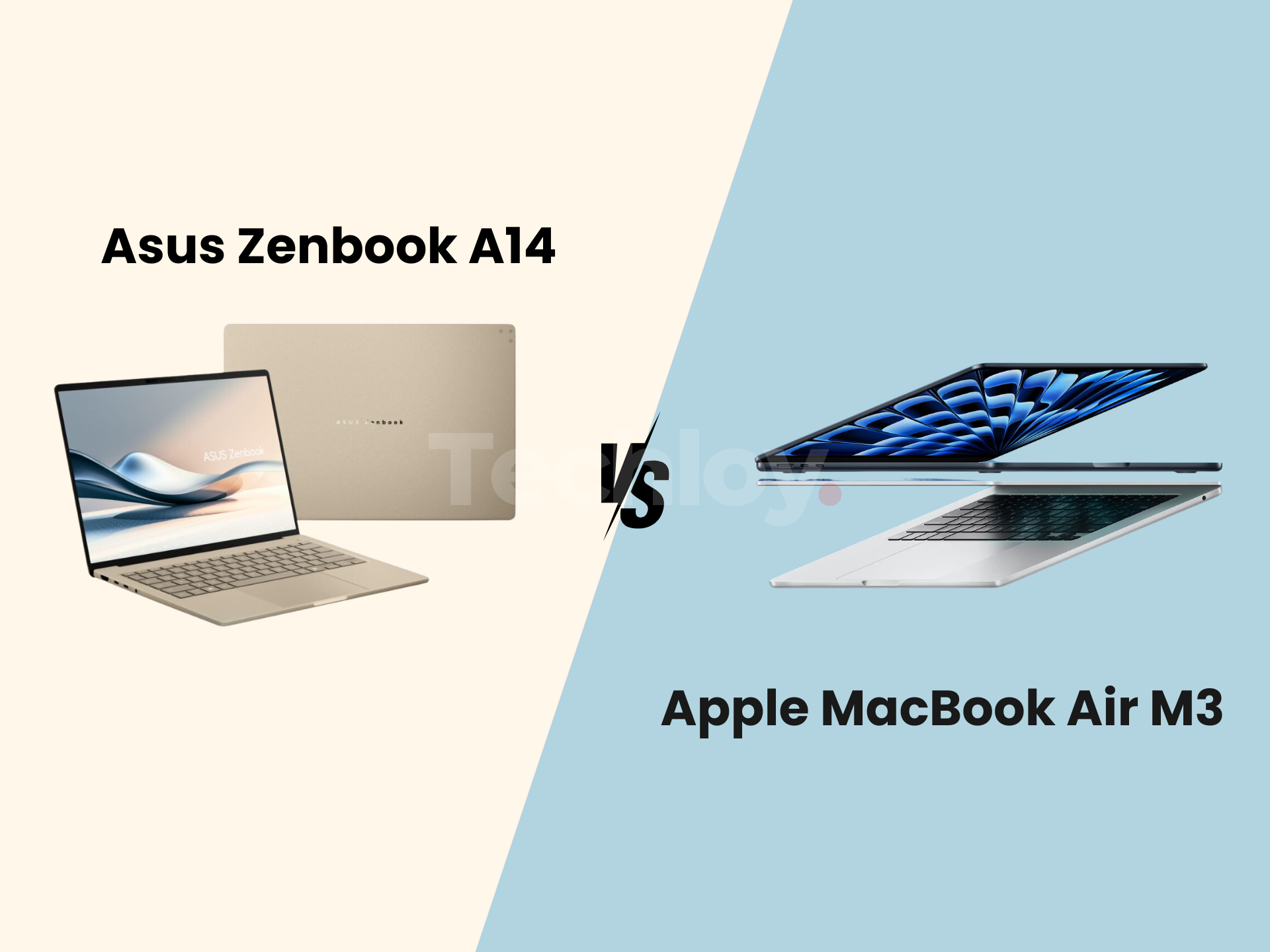 INFOGRAPHIC: Asus Zenbook A14 vs Apple MacBook Air 13 M3 — Which laptop is best?