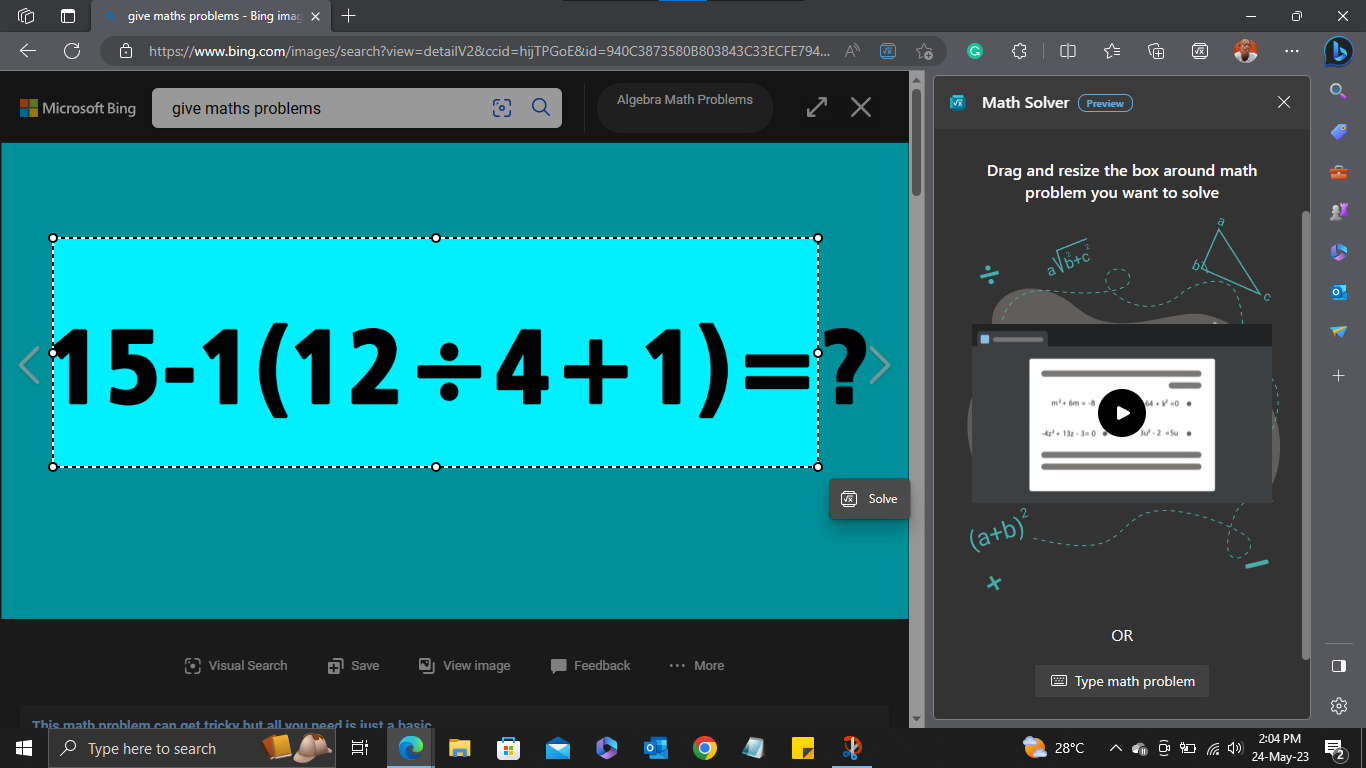 How To Solve Math Using The Microsoft Edge Browser