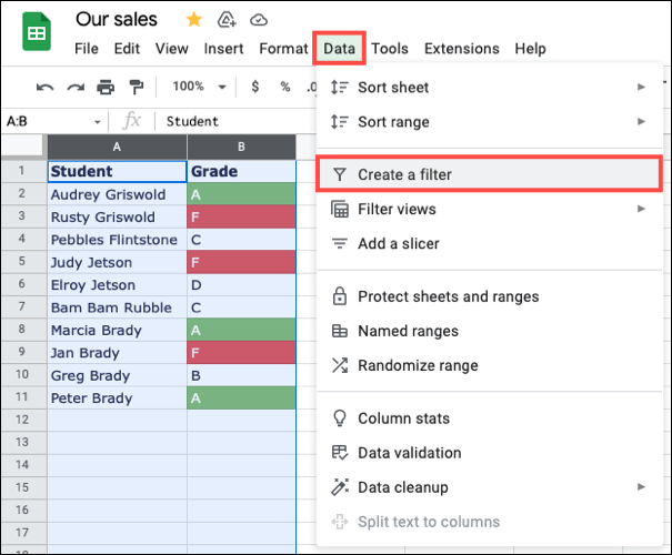 How to Sort Out Google Sheets Using Colors