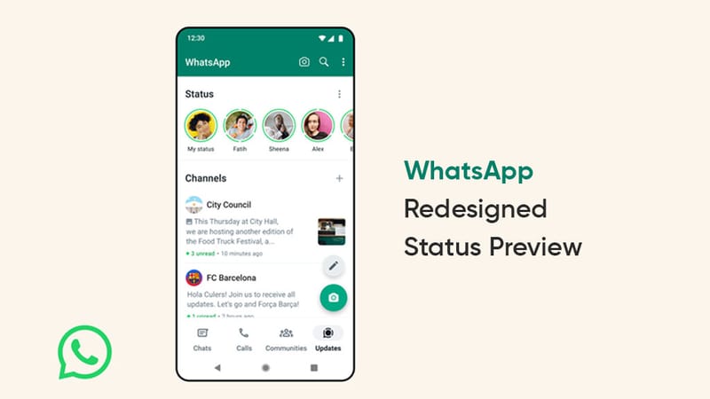 WhatsApp Beta Introduces Redesigned Status Updates Preview for Android Users post image